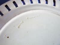 Wedgwood Majolica 'Email Ombrant' Masked Putti Reticulated Plate c1868