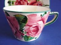 Wemyss Ware 'Cabbage Roses' Cup and Saucer c1910