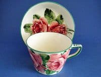 Wemyss Ware 'Cabbage Roses' Cup and Saucer c1910