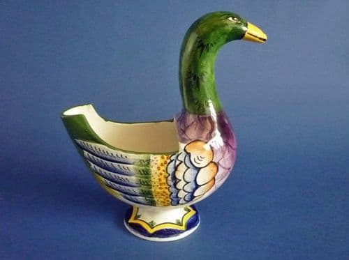 Wemyss Ware 'Goose' Flower Holder c1900