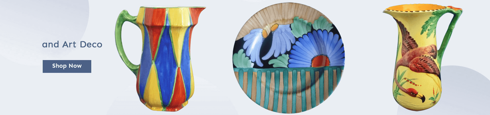 Clarice Cliff, Gray''s, Burleigh Ware, Art Deco