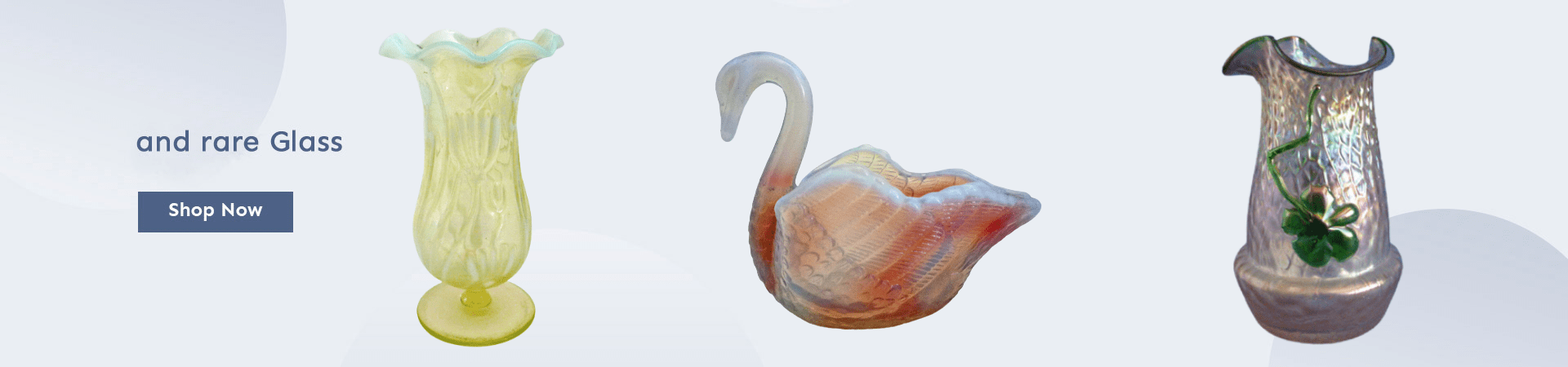 Antique glass Victorian and Art Nouveau