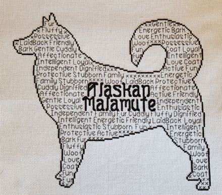 Alaskan Malamute In Words