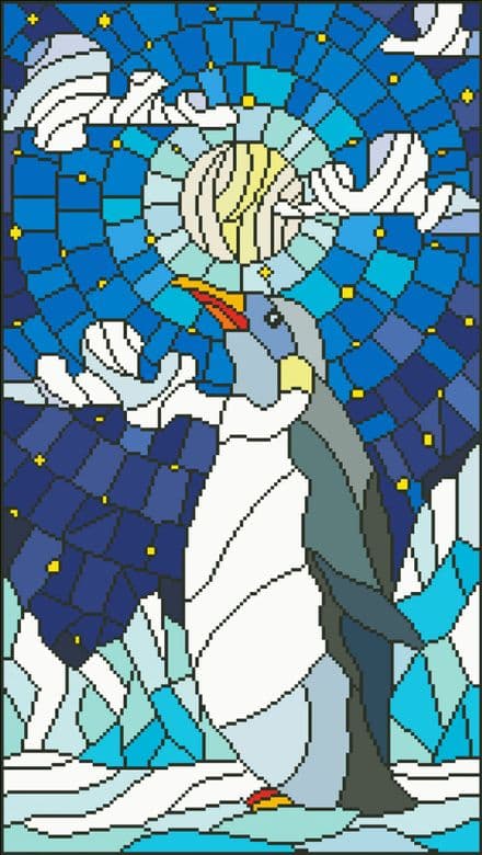 Asbeel - Stained Glass Penguin