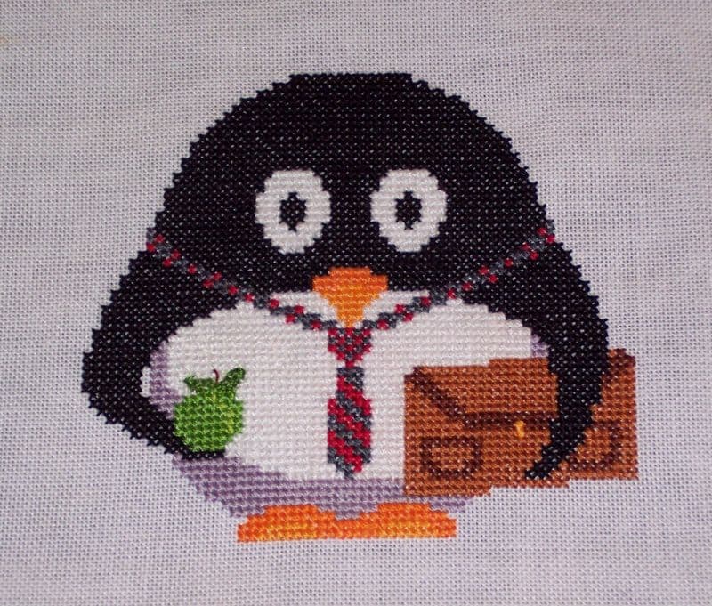 Back to School Presley Penguin