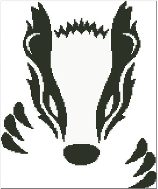 Badger Face Pattern Badger Face