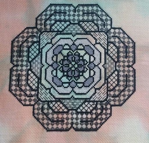Blackwork Flower