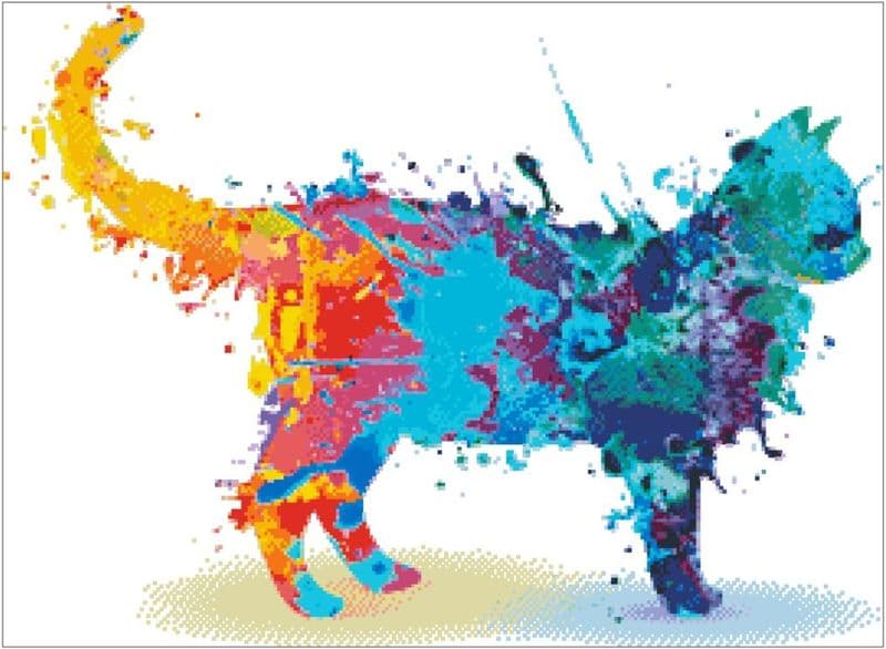 Cat Paint Splash