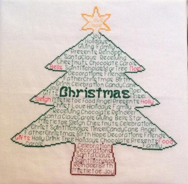 Christmas Tree In Words