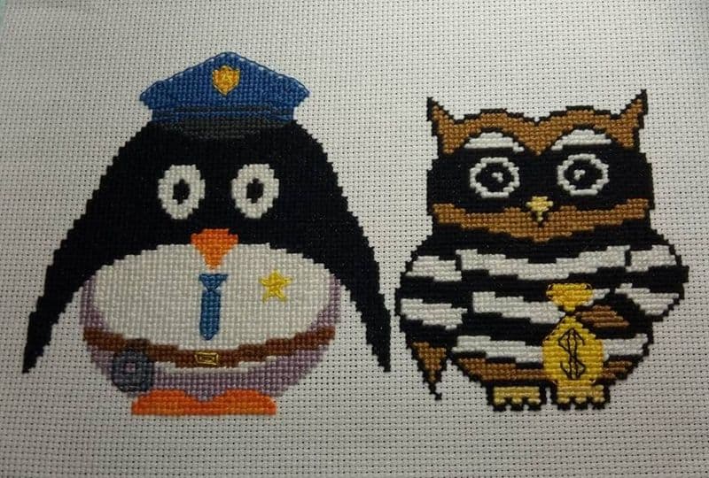 Cops and Robbers Presley Penguin and Ollie Owl