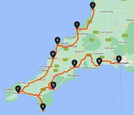 Cornish Coast Stitching Challenge - 200 miles