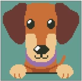 Daschund Quick Stitch