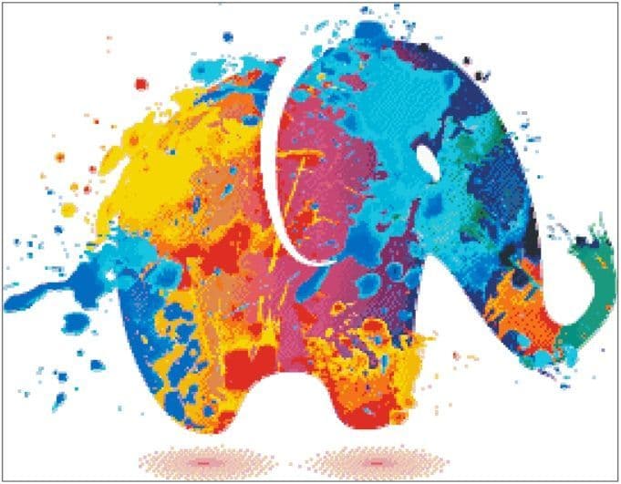 Elephant Paint Splash
