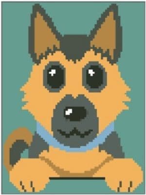 German Shepherd Quick Stitch