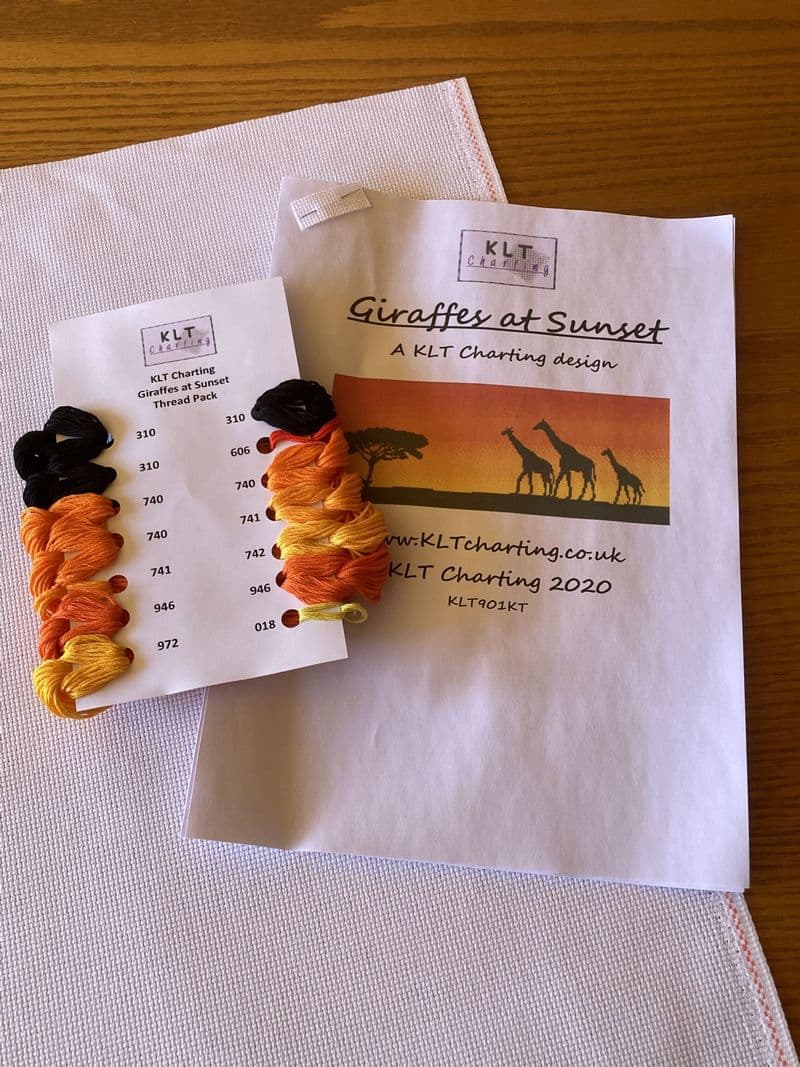 Giraffes at Sunset Full Kit