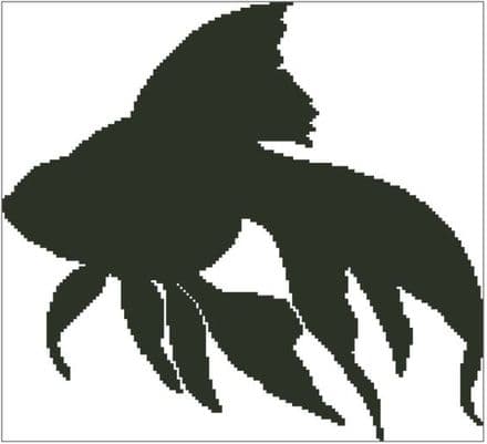 Goldfish Silhouette - Printed Chart