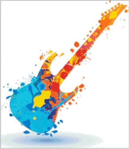 Guitar Paint Splash