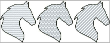 Horse Head Trio - Printed Chart