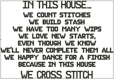 In This House - Cross Stitch