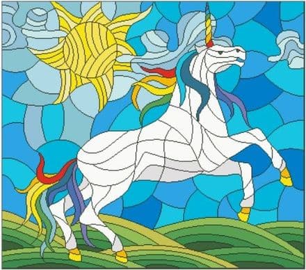 Katharos - Stained Glass Unicorn