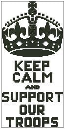 Keep Calm and Support Our Troops