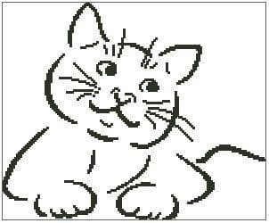 Kitty Cat Outline