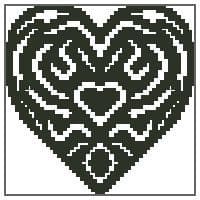 Mini Ornate Heart