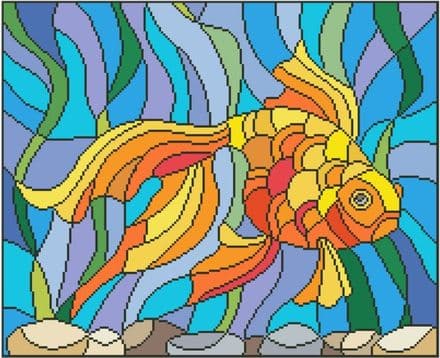 Moroni - Stained Glass Fish