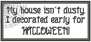 My House Isn't Dusty