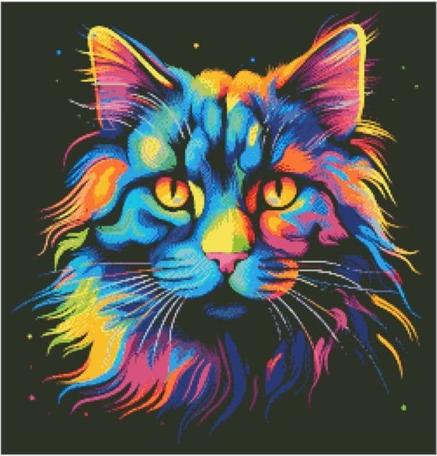 Neon Poster Cat