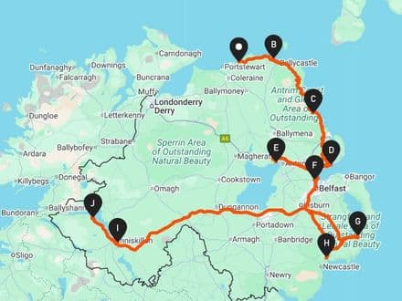 Northern Irish Castles Stitching Challenge - 278 miles