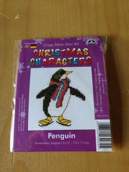 Penguin Christmas Character DMC Mini Kit