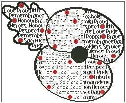 Remembrance Poppy In Words