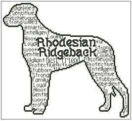 Rhodesian Ridgeback In Words