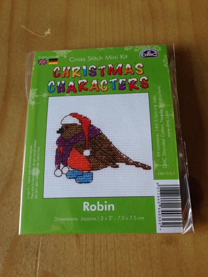 Robin Christmas Character DMC Mini Kit