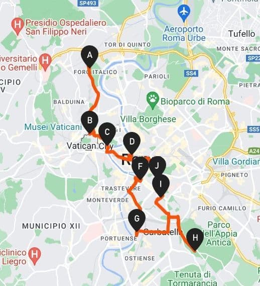 Rome Stitching Challenge - 20 miles