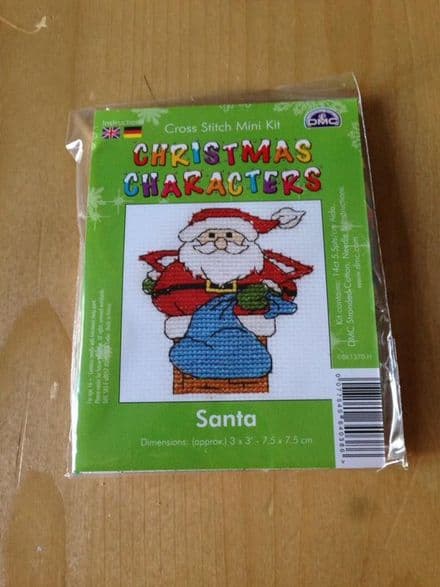 Santa Christmas Character DMC Mini Kit