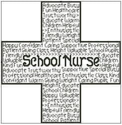 School Nurse In Words