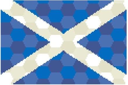 Scotland Flag Hexed