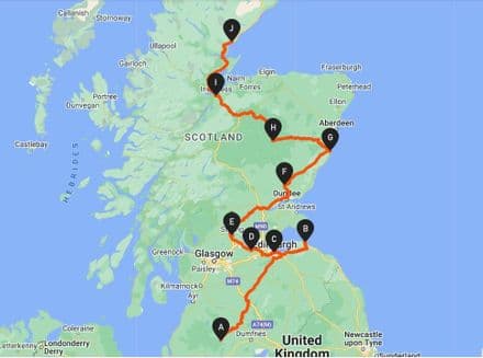 Scottish Castles Stitching Challenge - 464 miles