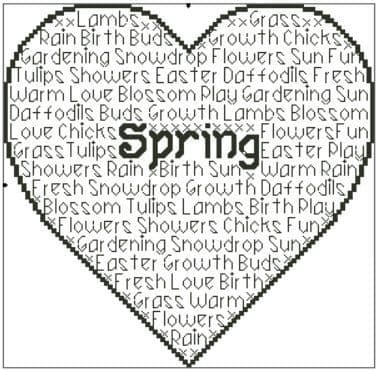 Seasons, Spring - Printed Chart