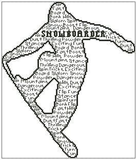 Snowboarder In Words