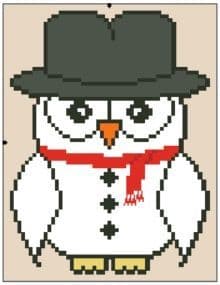 Snowman Ollie Owl
