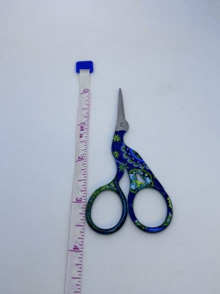 Stork Scissors - Blue Floral