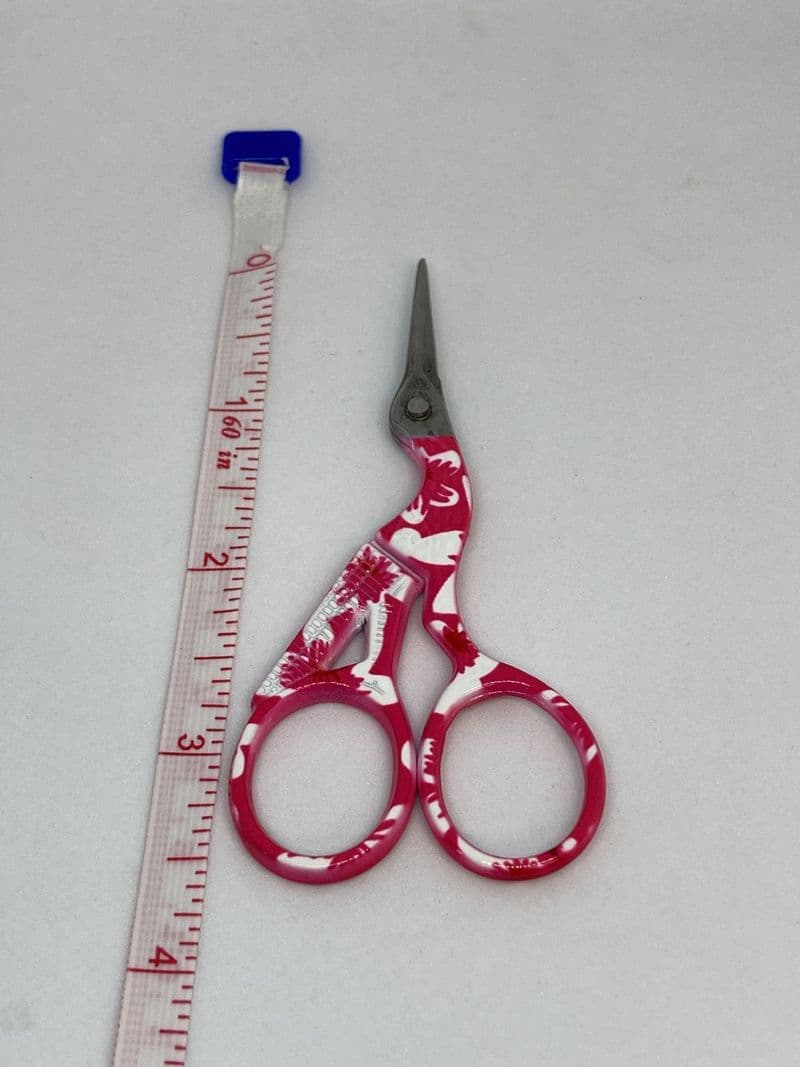 Stork Scissors - Pink and White Floral