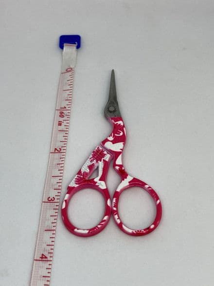 Stork Scissors - Pink and White Floral