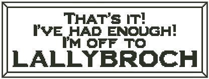 That's It! I'm Off to Lallybroch