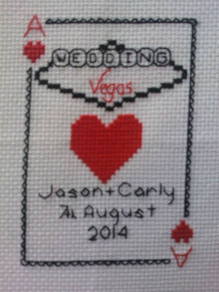 Vegas Playing Card Wedding Sampler