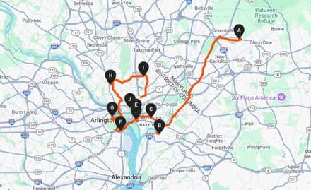 Washington DC Stitching Challenge - 45 miles