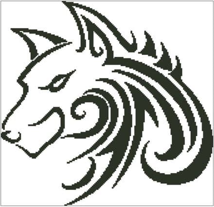 Wolf Tattoo - Printed Chart